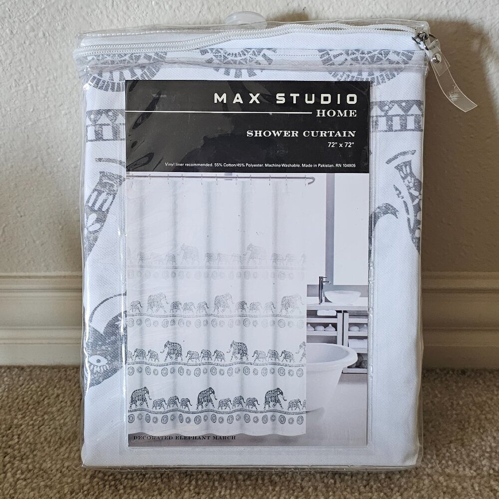 Max Studio shower curtain